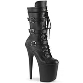 8" Heel FLAMINGO-1053 Black Pu